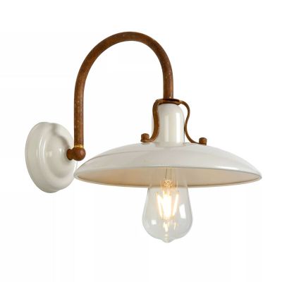 Landelijke wandlamp Romer, Beige