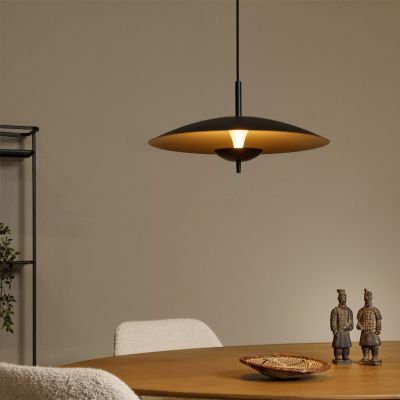Zwarte hanglamp vintage, Vulcan, 9W, 3000K LED
