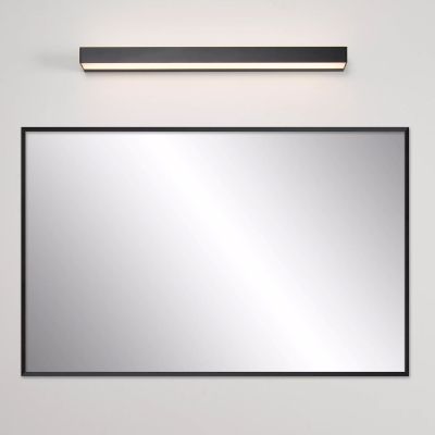 Zwarte badkamer wandlamp modern, Alexa, 8W, 3000K LED, IP44