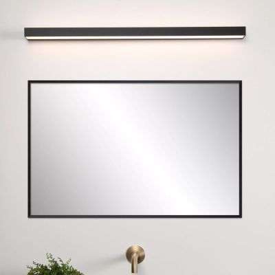 Zwarte badkamer wandlamp modern, Alexa, 13W, 3000K LED, IP44