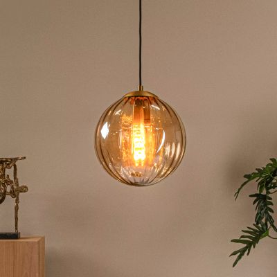 Amberkleurige hanglamp retro, Monsaraz
