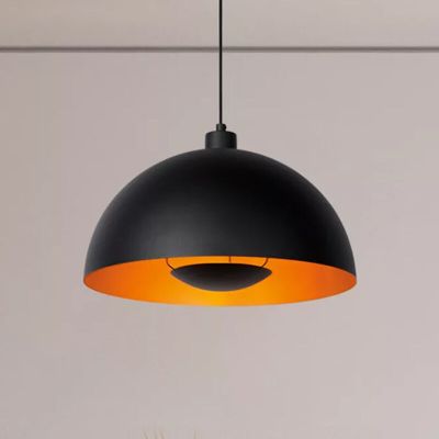 Zwarte moderne hanglamp, Siemon, metaal