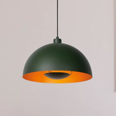Groene moderne hanglamp, Siemon, metaal