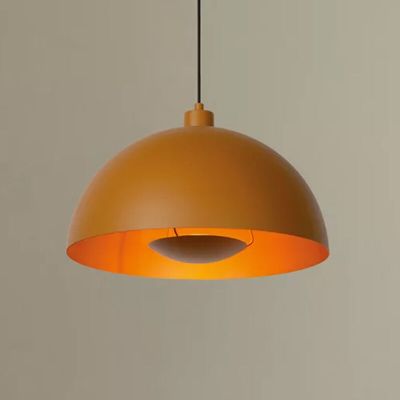 Gele moderne hanglamp, Siemon, metaal