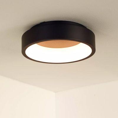 Zwarte plafonnière modern, Talowe, 20W, 3000K LED