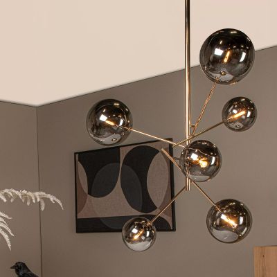Gouden hanglamp modern, Alara