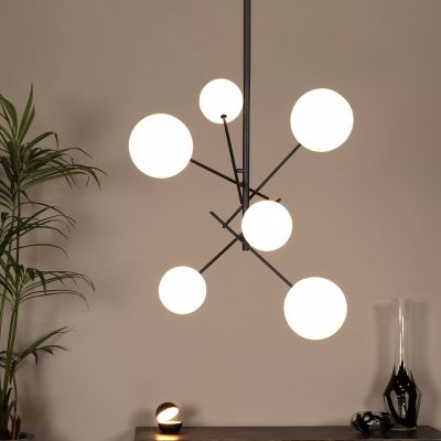 Zwarte hanglamp modern, Alara
