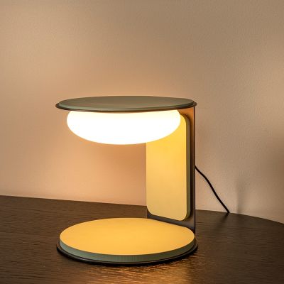 Groene tafellamp modern, Alinda, 9W, 3000K LED, met schakelaar