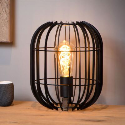 Moderne tafellamp Reda, Zwart