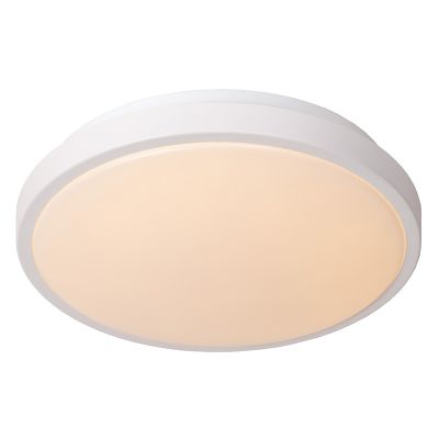 Witte badkamer plafondlamp modern, Dasher, 12W, 2700K LED, IP44