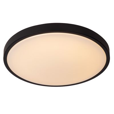 Zwarte badkamer plafondlamp modern, Dasher, 24W, 2700K LED, IP44