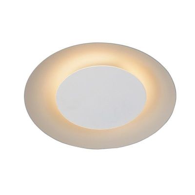 Witte plafonnière modern, Foskal, 6W, 2700K LED