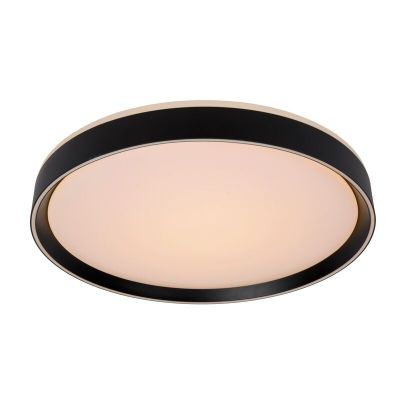 Zwarte plafonniere Nuria, acryl, 36w warm wit licht