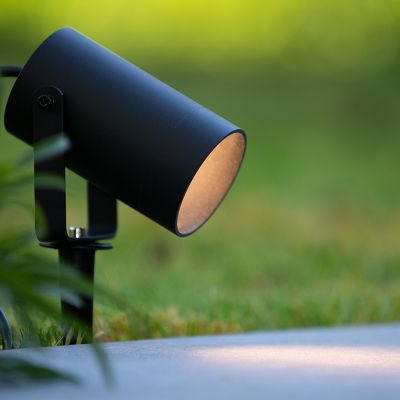 Zwarte prikspot Taylor, aluminium, IP44