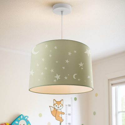 Mint sterren hanglamp Stars, kinderkamer