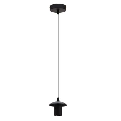 Aluminium hanglamp zonder kap zwart, Rika