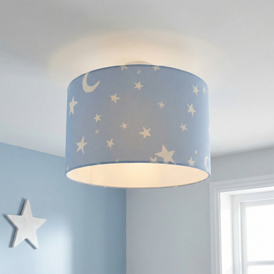 Blauwe kinderlamp Stars