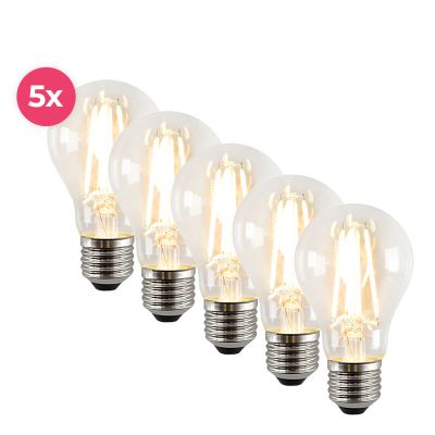 5-pack dimbare Yona E27 A60 LED lamp, 2700k, 4w