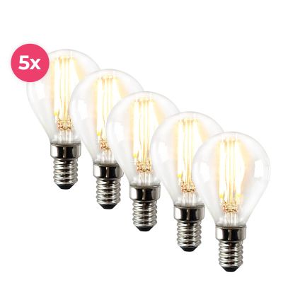 Dimbare E14 LED filament kogellamp Sorna, 3,5W, warm wit