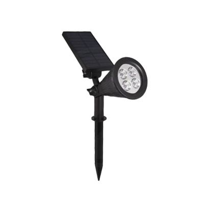 Zwarte solar prikspot, Oualid, 2W, 5500K LED, IP65