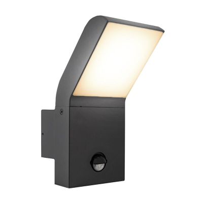 Antraciete buitenlamp met bewegingssensor Andor, aluminium, modern, 12w, 4000K LED