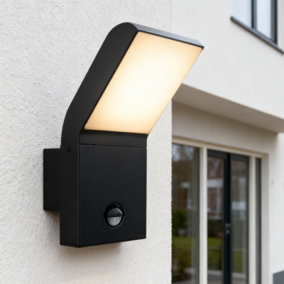 Antraciete buitenlamp met bewegingssensor Andor, aluminium, modern, 12w, 4000K LED