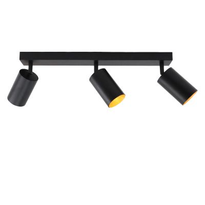 Zwarte plafondspot Nataly, aluminium, modern