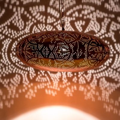 Koperen oosterse hanglamp filigrain, Zina