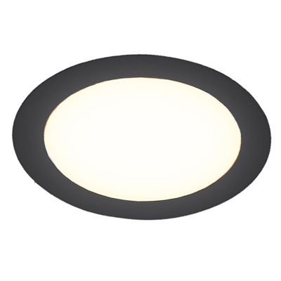 Zwarte downlight aluminium, Umbriel, 24W, 4000K LED, IP44