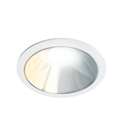 Witte downlight aluminium, Maud, 16W, white switch LED, IP22