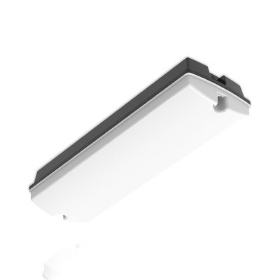 Zwarte galerijverlichting kunststof, Pedram, 3W, 3000K LED, IP66