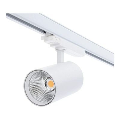 Witte 3-fase railsysteem spot aluminium, Rozina, 10W/20W/30W, white switch LED