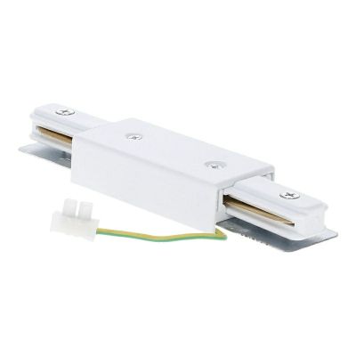 I-vorm connector voor 1-fase railverlichting, wit