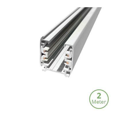 3-fase rail, 2 meter, wit, Pro