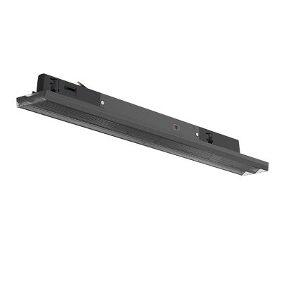Zwart 3-fase railarmatuur Tora, 12W/16W/20W/24W, white switch, 60 cm, Pro