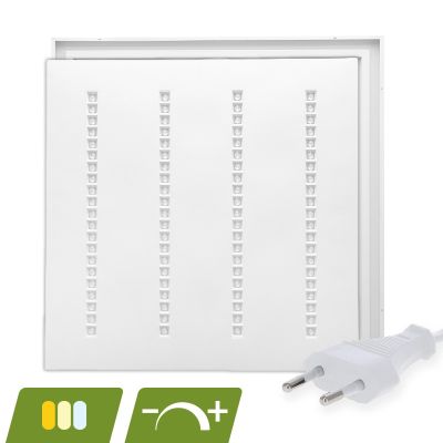 Louvre LED paneel 60x60 - 30W - white switch - dimbaar - UGR <16