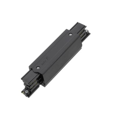 I-vorm connector voor 3-fase railverlichting, zwart, Pro