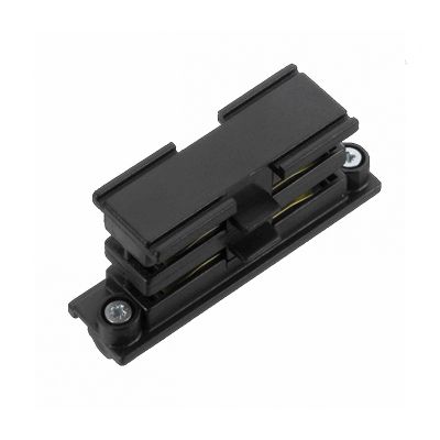 I-vorm interne connector voor 3-fase railverlichting, zwart, Pro