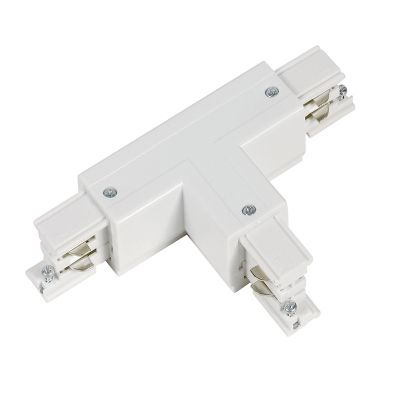 T-vorm connector voor 3-fase railverlichting, rechts 2, wit, Pro