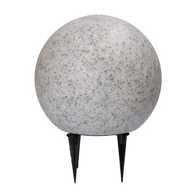 Grijze prikspot Stonie, kunststof, modern, IP65, 2700K