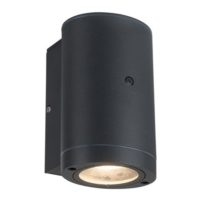 Antraciete buiten wandlamp met schemersensor Ivana, aluminium, modern, IP44