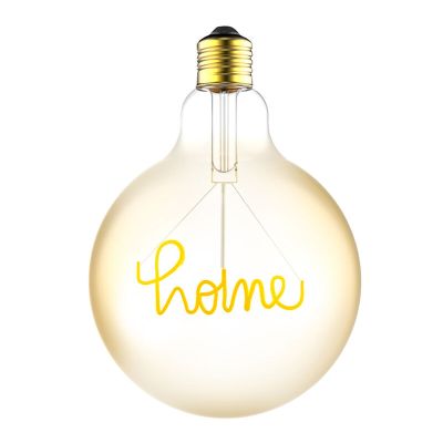 Dimbare E27 LED lamp met home filament, G125, 4,5W, 1800K (kaarslicht)