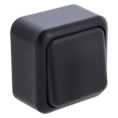 Q-Link opbouwschakelaar wissel, zwart