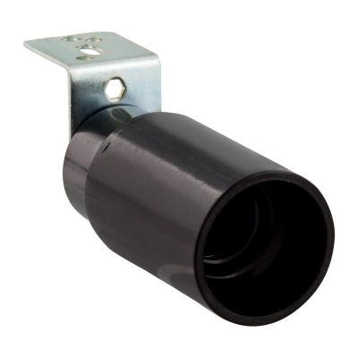 Fitting E14 met Haakse Beugel, Zwart