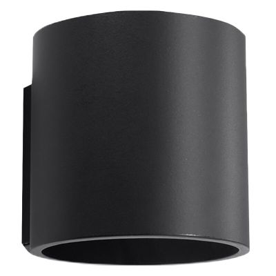 Zwarte up down wandlamp Amely, aluminium