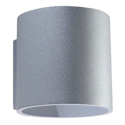 Grijze up down wandlamp Amely, aluminium