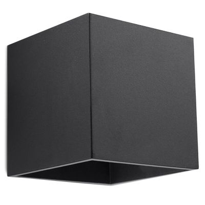 Zwarte up down wandlamp Andro, aluminium