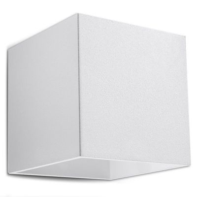 Witte up down wandlamp Andro, aluminium