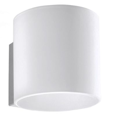 Witte up down wandlamp Jermain, glas