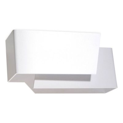 Moderne up down wandlamp Khaled, wit, aluminium